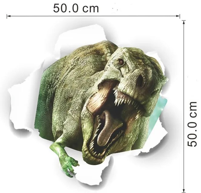 Veselá Stena Samolepka na stenu na stenu Tyranosaurus Jurský park