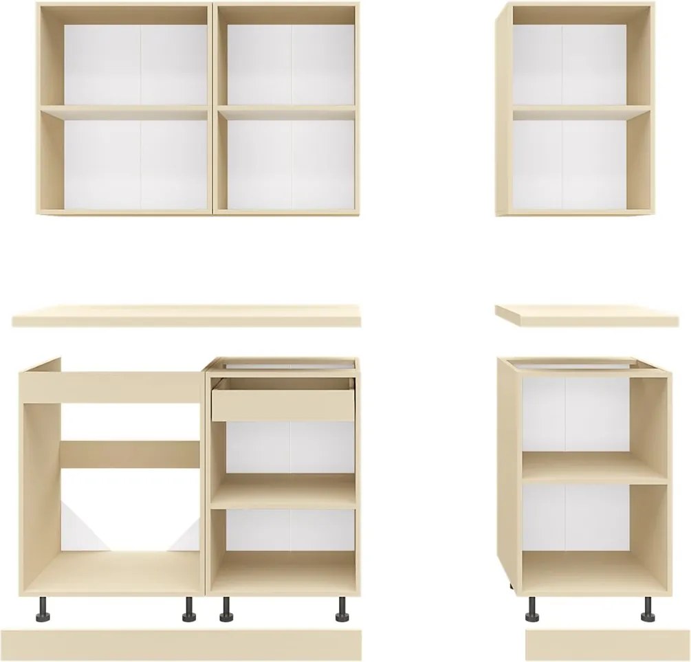 Kuchynská linka 140 MATEO, dub sonoma-biela