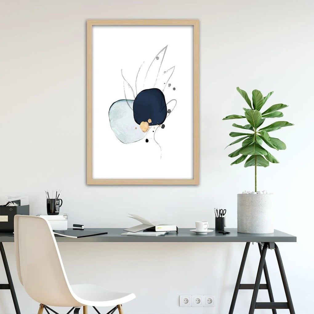 Gario Plagát Abstraktné postavy a línie Farba rámu: Bez rámu, Rozmery: 30 x 45 cm