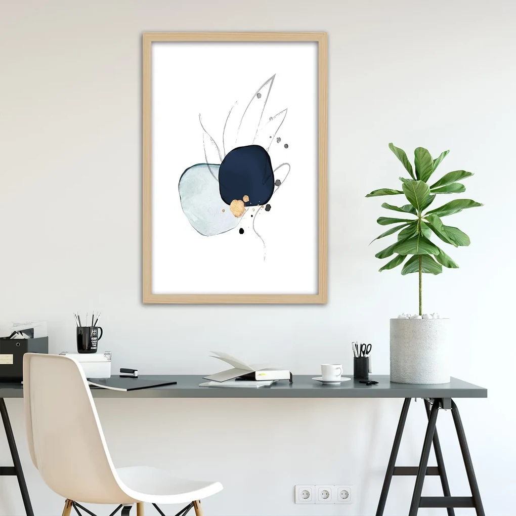 Gario Plagát Abstraktné postavy a línie Farba rámu: Bez rámu, Rozmery: 30 x 45 cm