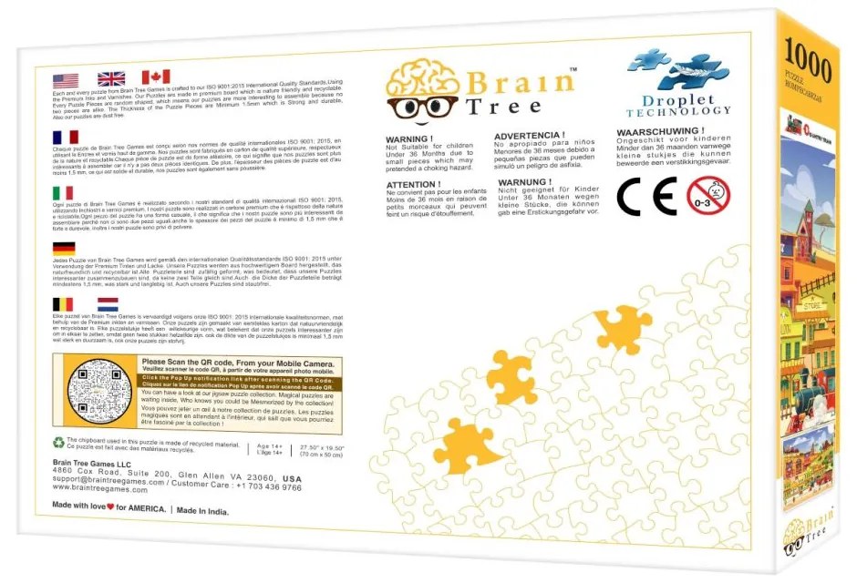 Brain Tree Puzzle Westernovým vlakom 1000 dielikov