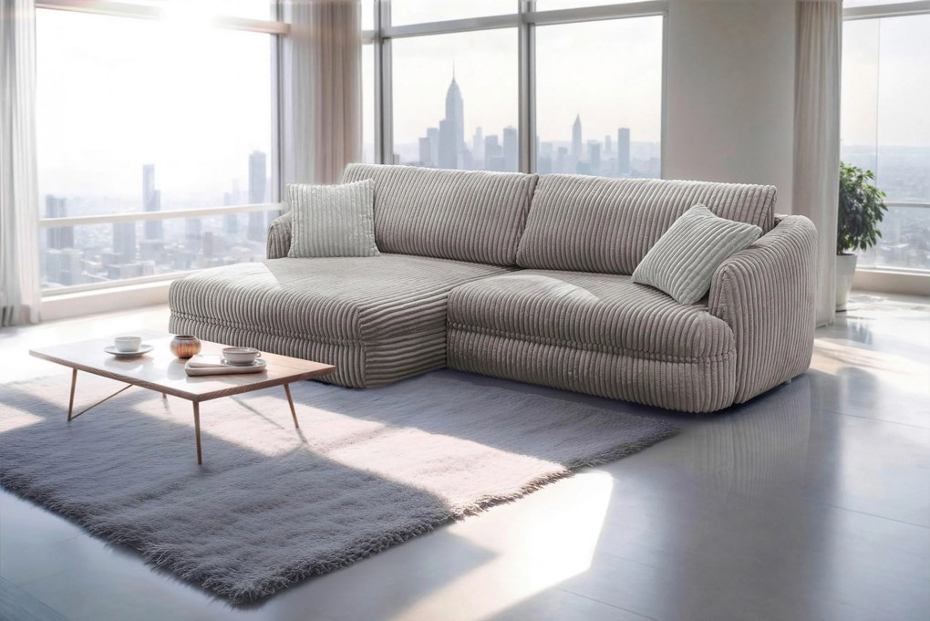 XXXLutz ROHOVÁ SEDAČKA, textil, taupe MID.YOU - Sedačky - 000694008207