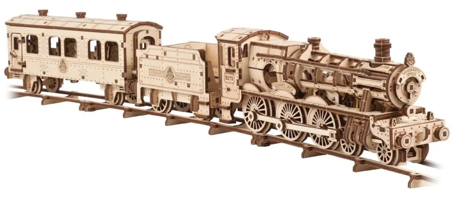 Ugears 3D mechanické puzzle Harry Potter Rokfortský expres 504 ks