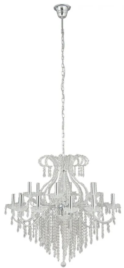 Strieborný krištáľový luster Ø85*71