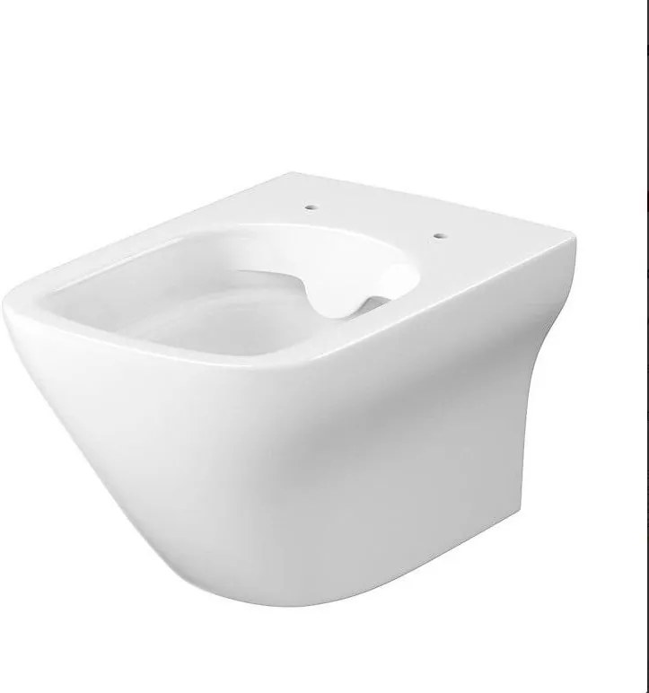 Cersanit Larga square Clean On, závesná wc misa 3/5 l + sedátko s pomalým zatváraním z duroplastu, biela, S701-473