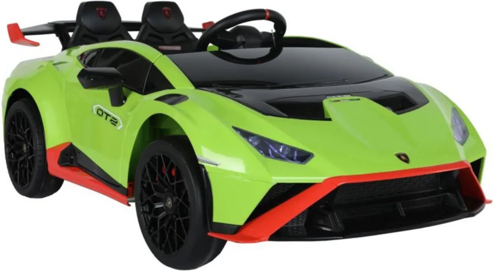 LEAN CARS Lamborghini STO DRIFT Auto na batérie Zelená
