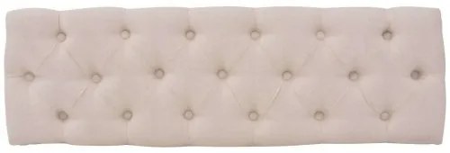 vidaXL Drevená lavica s plátnovým čalúnením, 110x38x48 cm, krémovo- biela-