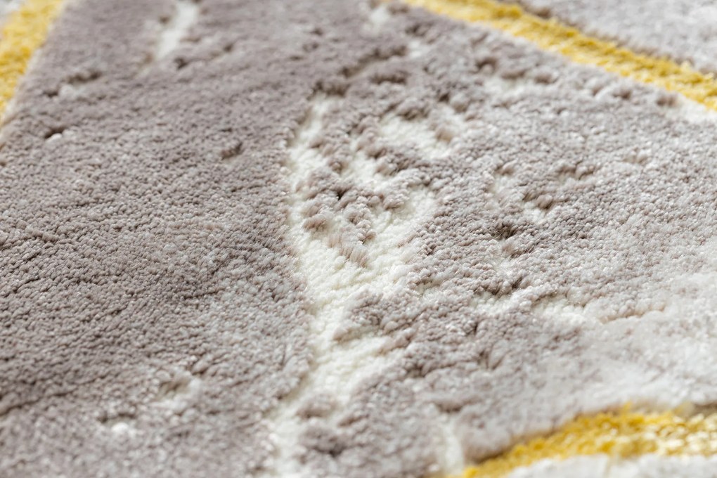 Koberec CORE 1818 Geometrický, slonová kosť / zlatý