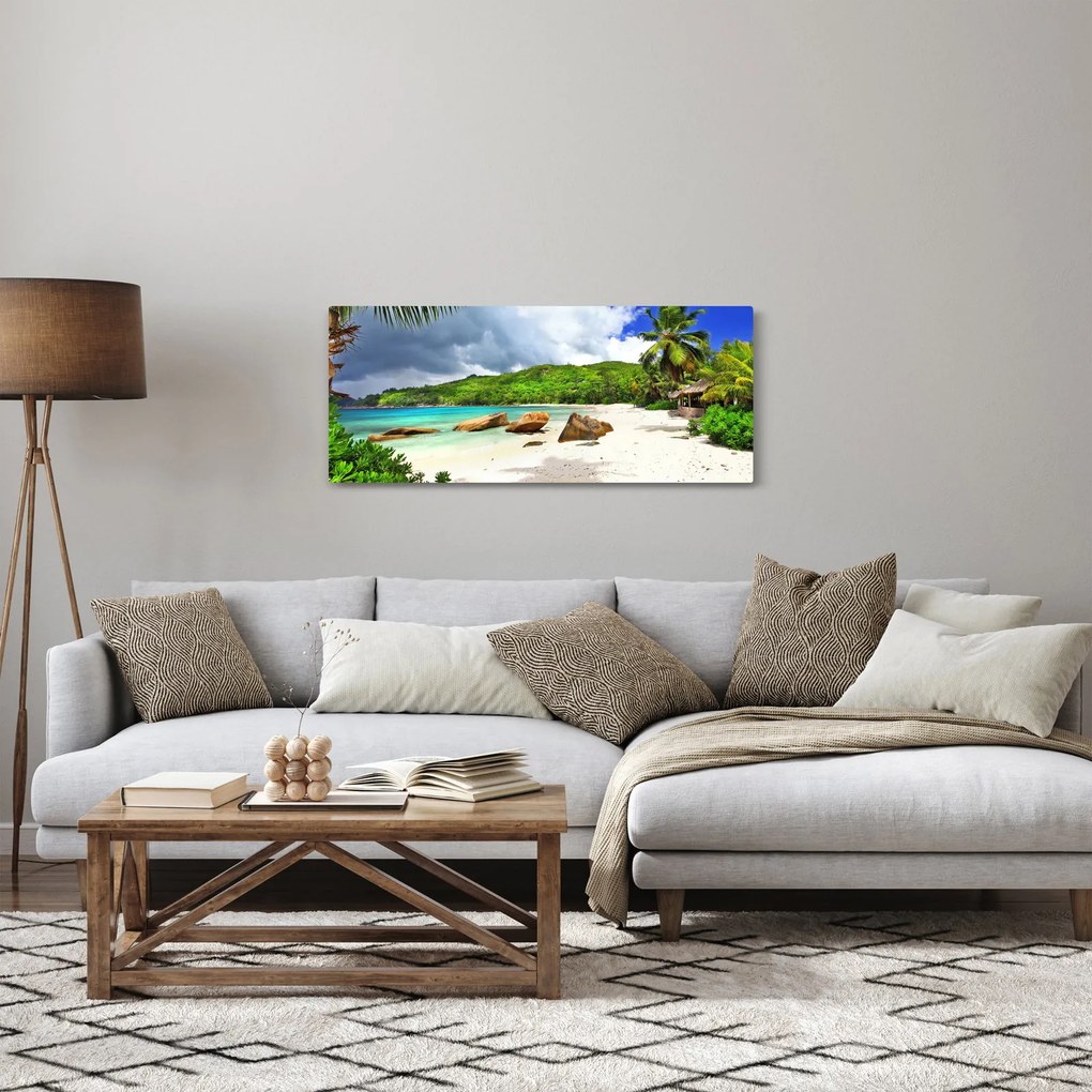 Obraz - Takamaka, Seychely (120x50 cm)