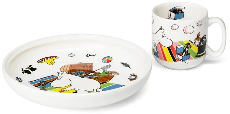 Set hrnčeka a taniera Moomin, darčekový box