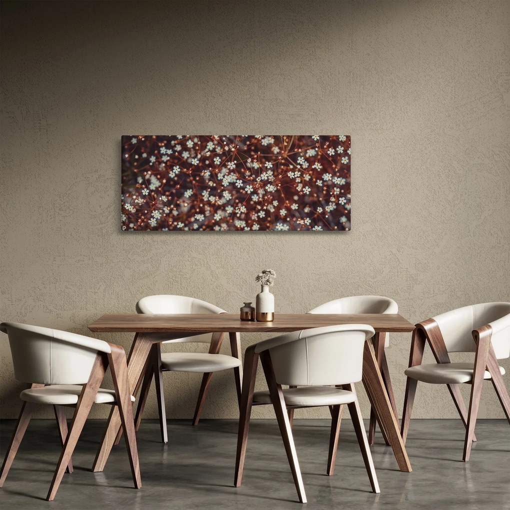 Obraz kvetu Nezábudky lesnej (120x50 cm)