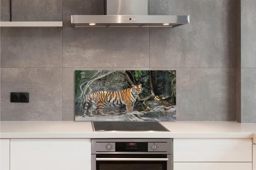 Nástenný panel  tiger džungle 125x50 cm