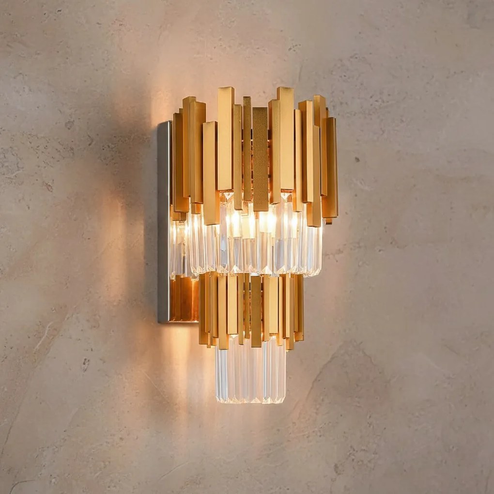 Toolight Toolight, nástenné svietidlo 2xE14, 312356, zlatá, OSW-04413