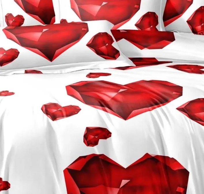 Obliečky DARA DIAMOND HEART 7-dielna sada 140x200 cm