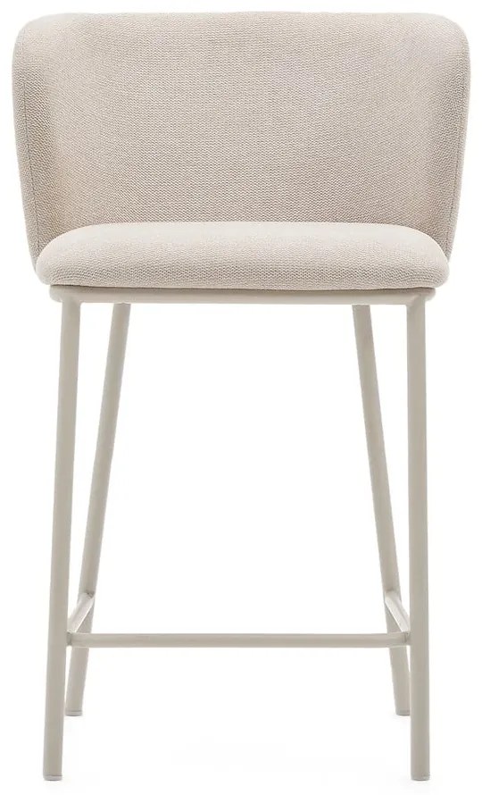 Béžová barová stolička (výška sedadla 65 cm) Ciselia – Kave Home