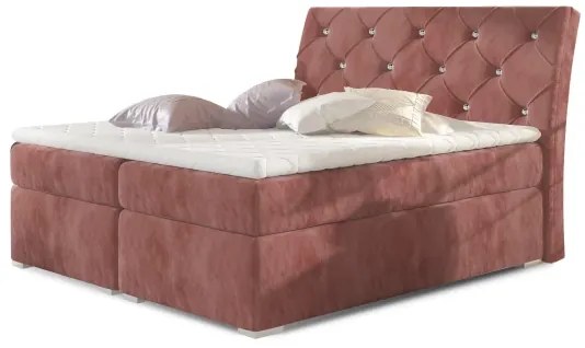 Boxspingová posteľ Marvin, biela 160x200cm (soft 17/BLN 16)