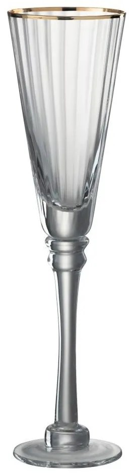 Pohárik na šampaňské  Rim Gold - Ø 7*27 cm