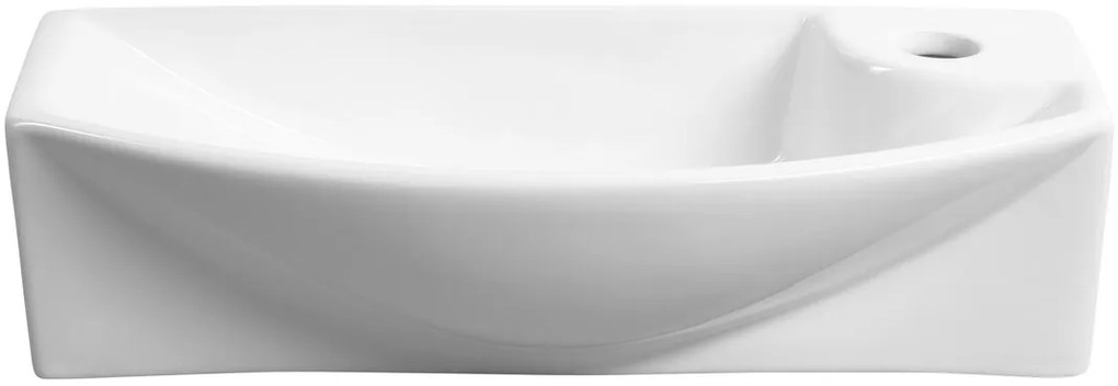 Sapho Sapho, CARLON keramické umývadlo, 45x23cm, otvor pre batériu vpravo, biela, AR458