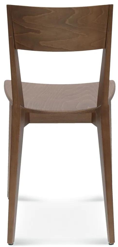FAMEG Fame - A-0620 - jedálenská stolička Farba dreva: buk štandard, Čalúnenie: koža L2