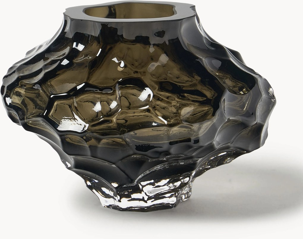 Ručne fúkaná sklenená váza Canyon, V 8 cm