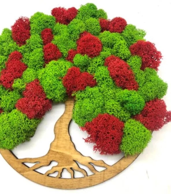 Strom na stenu z machu Parisa 20 cm