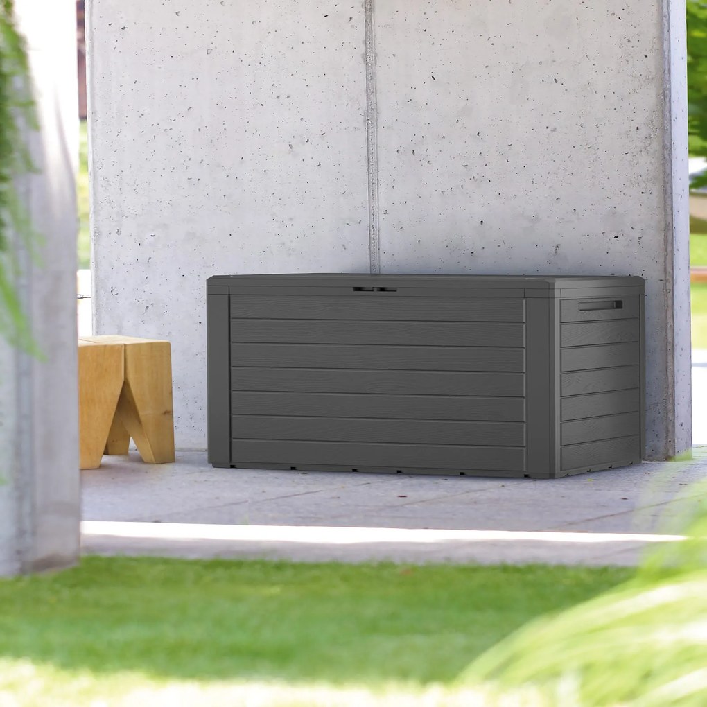 InternetovaZahrada - Úložný box - 120x46x57cm- antracit