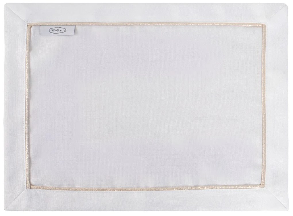 SADA 4KS PRESTIERANIE NA STÔL MADELE 30X40 CM BIELA