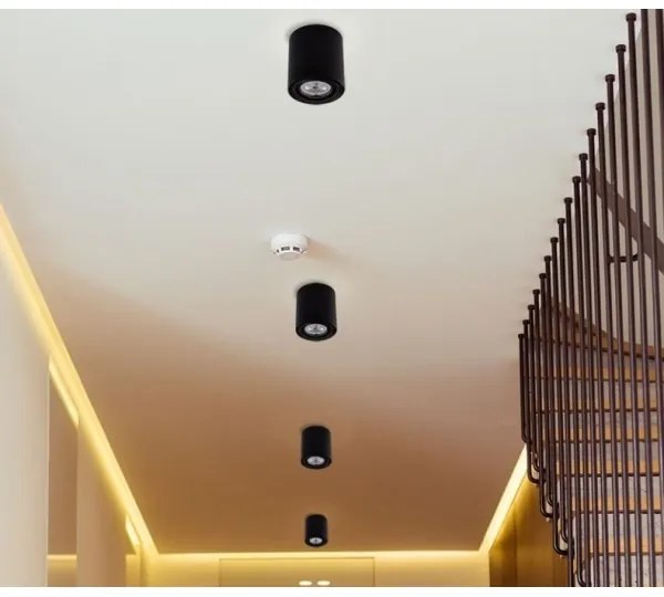 LED Bodové svietidlo TUBA 1xGU10/5W/230V 2700K čierna