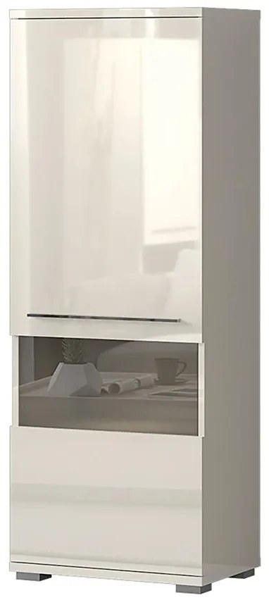 Vitrína Piano V60V-1KS/PN-71/KA/71 lakované beige