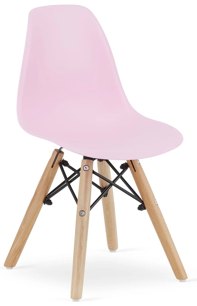 Ružová detská stolička ZUBI