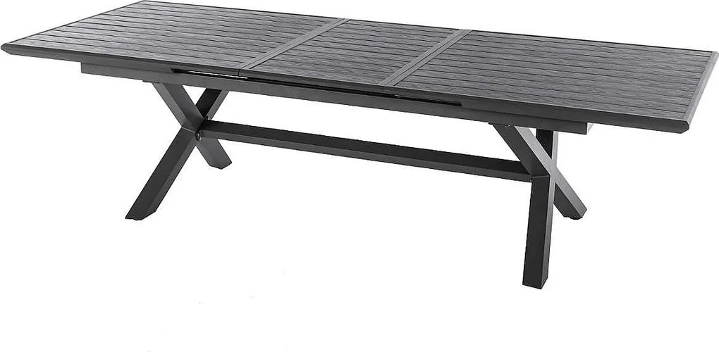 DEOKORK Hliníkový stôl BERGAMO I. 220/279 cm (antracit)
