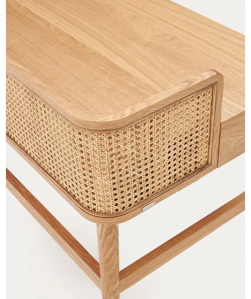 Pracovný stôl v dekore jaseňa 62x105 cm Araxi – Kave Home