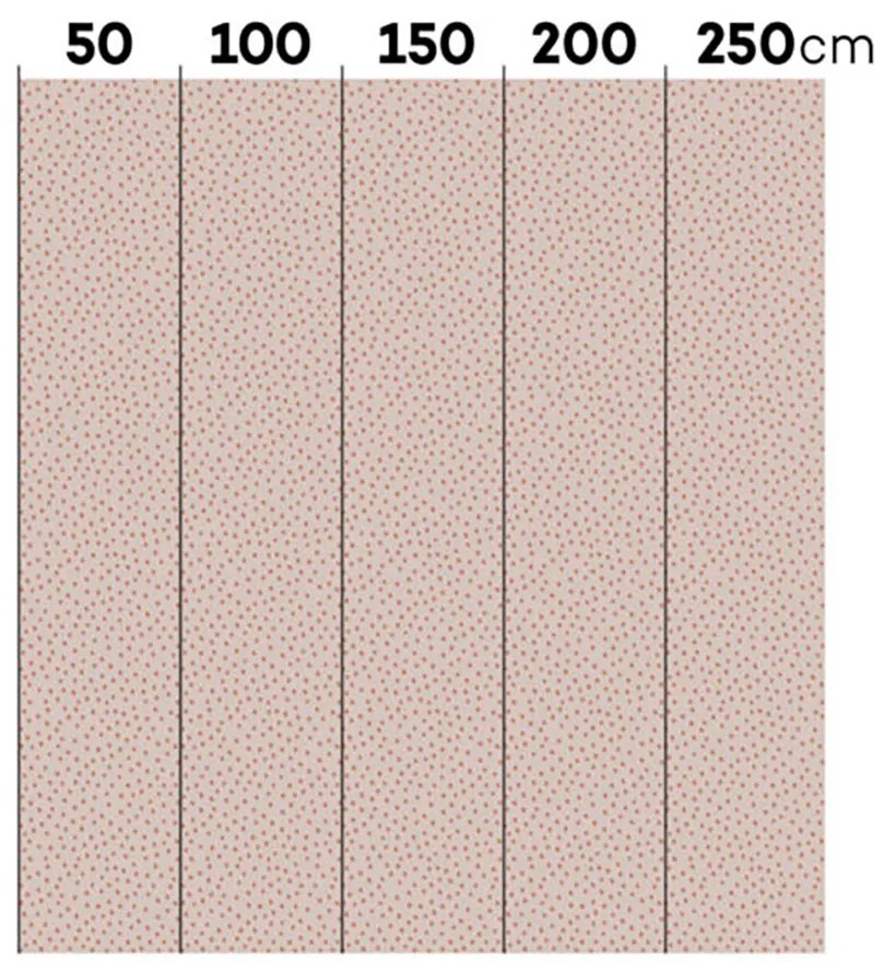 DEKORNIK Simple Irregular Dots Powder Pink Brick - Tapeta