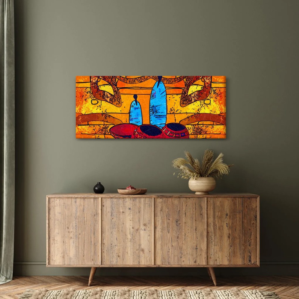 Obraz - Staroveká maľba (120x50 cm)