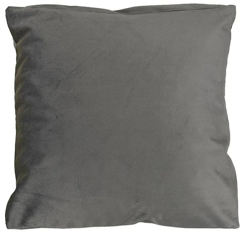 Obliečka Plain Velvet 40x40cm šedá