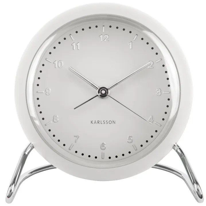 Designový budík 5726WH Karlsson 12cm