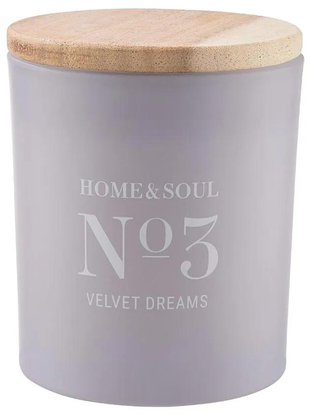 Butlers HOME & SOUL Vonná sviečka so sójovým voskom No. 3 Velvet Dream