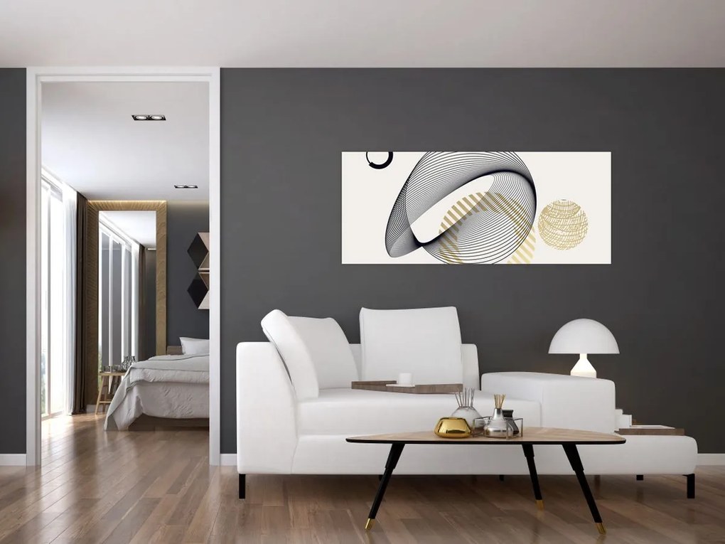 Obraz - Geometrické tvary N⁰3 (120x50 cm)