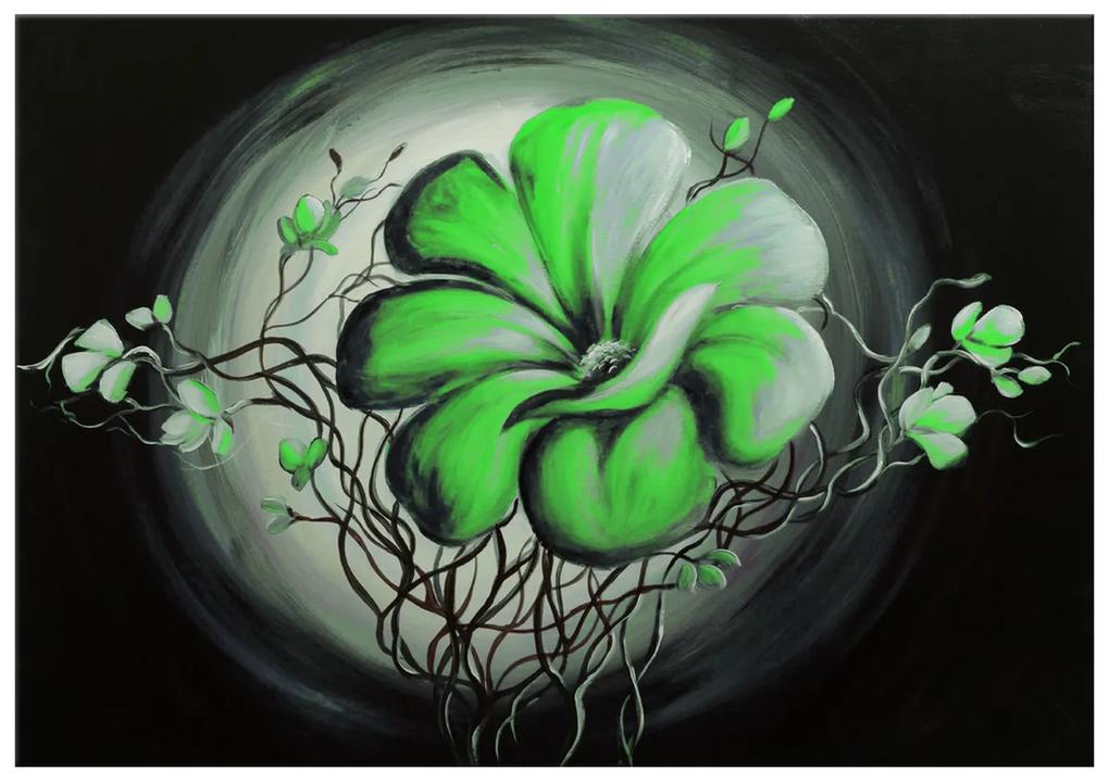 Gario Ručne maľovaný obraz Zelená živá krása Rozmery: 70 x 100 cm
