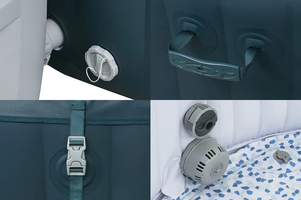 BESTWAY Lay-Z-Spa Miami EnergySense AirJet Vírivka, 196 x 66 cm, 6 osôb 6001D