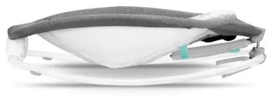 Lionelo - Detská vibrujúca hojdačka s melódiou PASCAL 2xAA šedá/tyrkysová