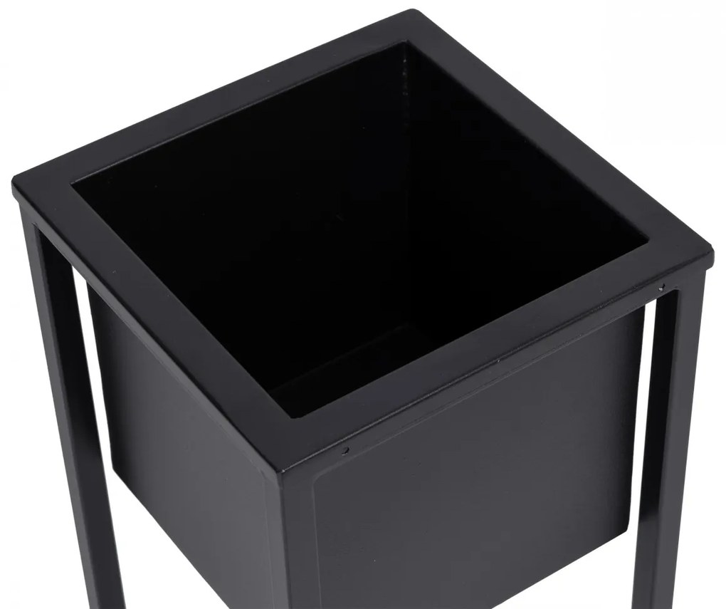 Kvetináč na stojane CONCOVE 40 cm čierny