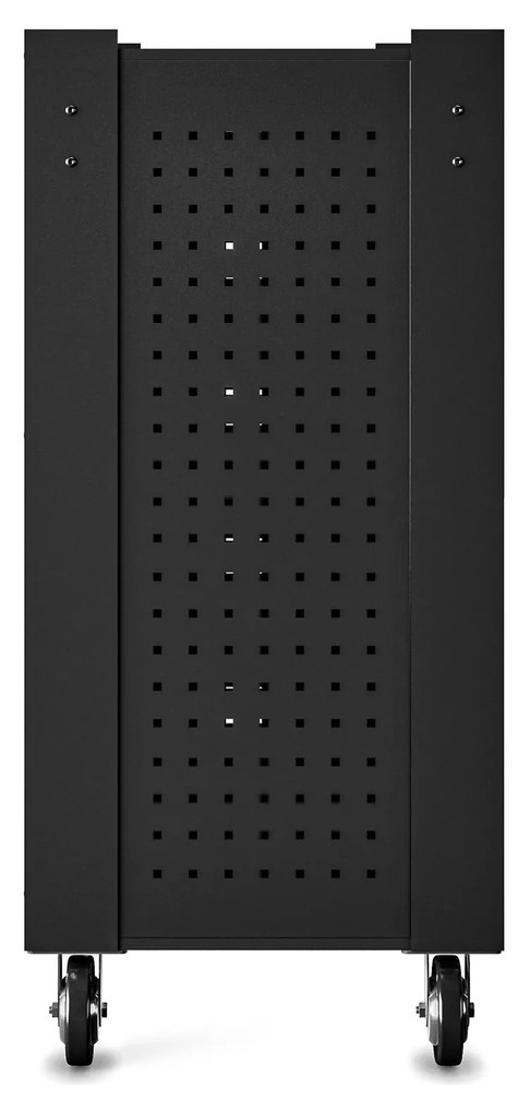 Dielenský vozík JOE, 680 x 995 x 460 mm, All Black: čierny