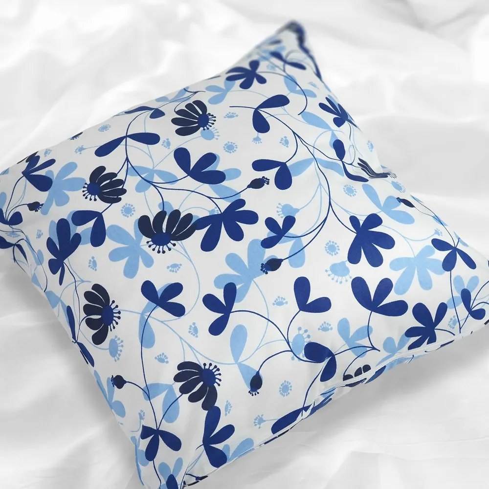 Polášek Bavlnená obliečka na vankúšik - kvetinová harmónia ružová | 70 x 90 cm