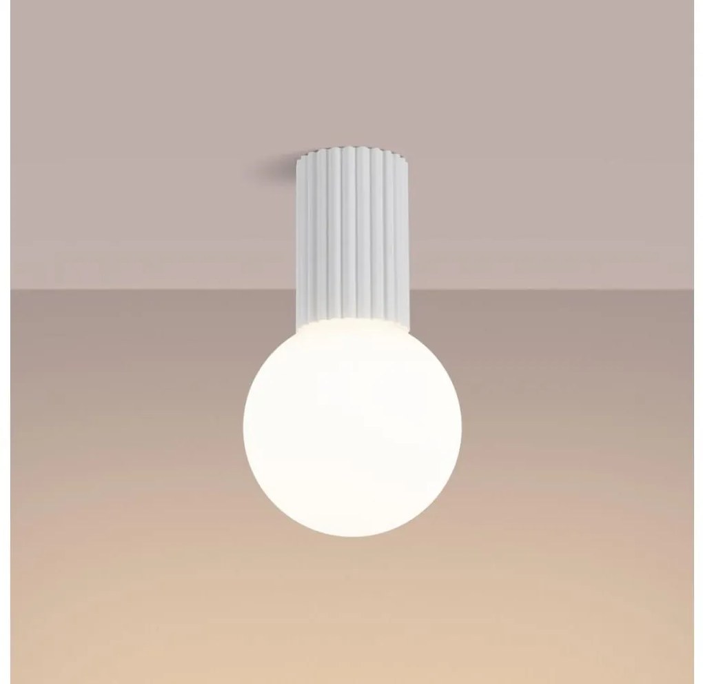 Sollux SL.1708 - Kúpeľňové stropné svietidlo HALO 1xG9/8W/230V IP44 biela