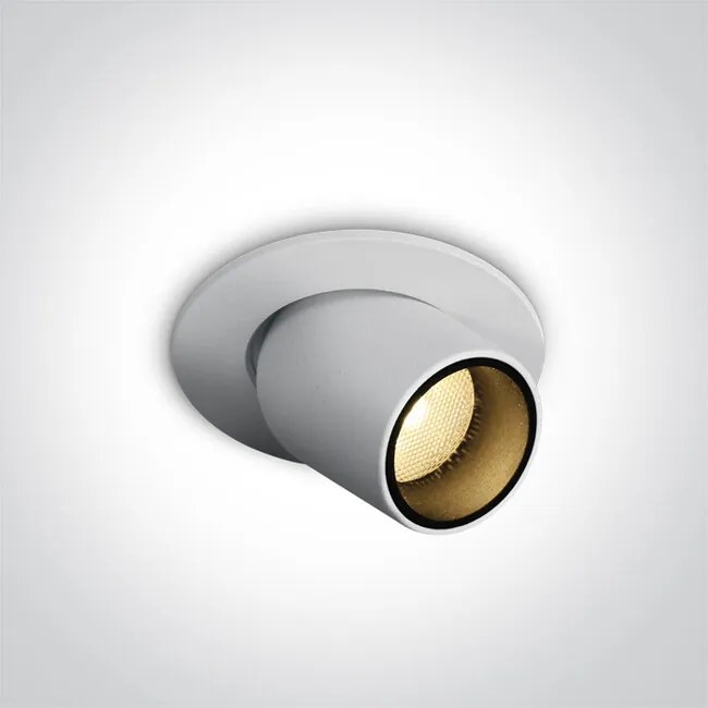 1-LIGHT 11103M/W/W Zapustené svietidlo LED 3W, 3000K, 280lm, IP20, biela