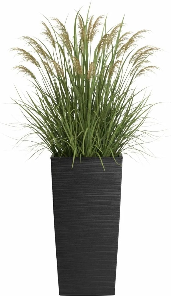 PLASTOVÝ KVETINÁČ PORTO RIFLO 57X29,5X29,5 CM ČIERNA