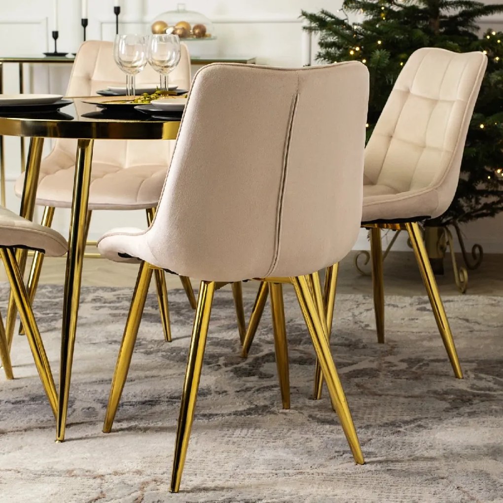 PROXIMA.store - Čalúnená jedálenská stolička CARO FARBA: sivá