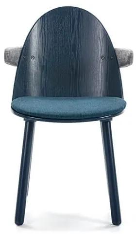 Jedálenská stolička uma s opierkami modrá MUZZA