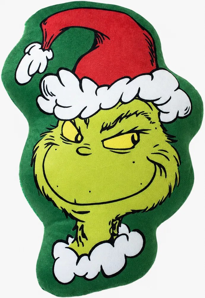 Jerry Fabrics Tvarovaný vankúšik - Grinch 01